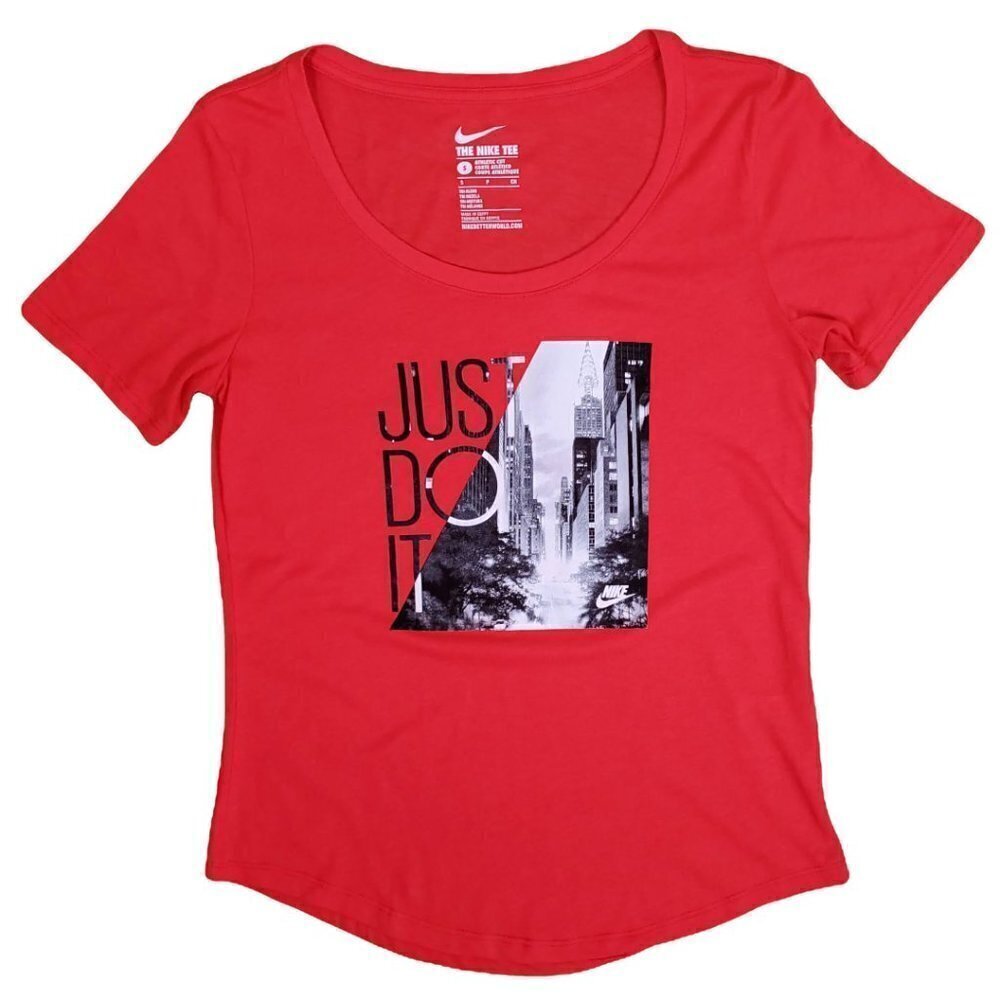 🚨085 Nike Short Sleeve Graphic Red Tee